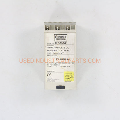 Crompton Protector 252-PSFG De-Energize Relay-De- Energize Relay-AA-05-05-Used Industrial Parts