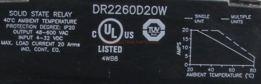 Crydom DR2260D20W Nova 22 Solid State Relay-Solid State Relay-AD-07-07-Used Industrial Parts