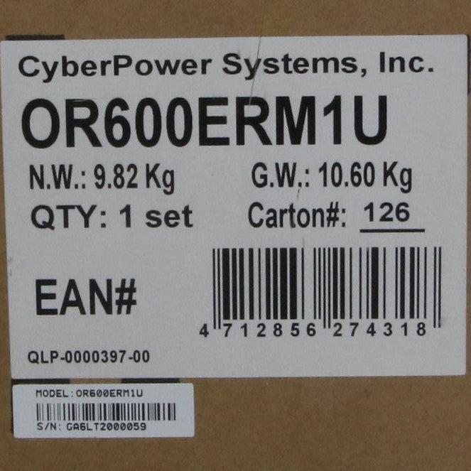 CyberPower Systems Inc. OR600ERM1U Line-Interactive UPS-Line-Interactive UPS-Used Industrial Parts