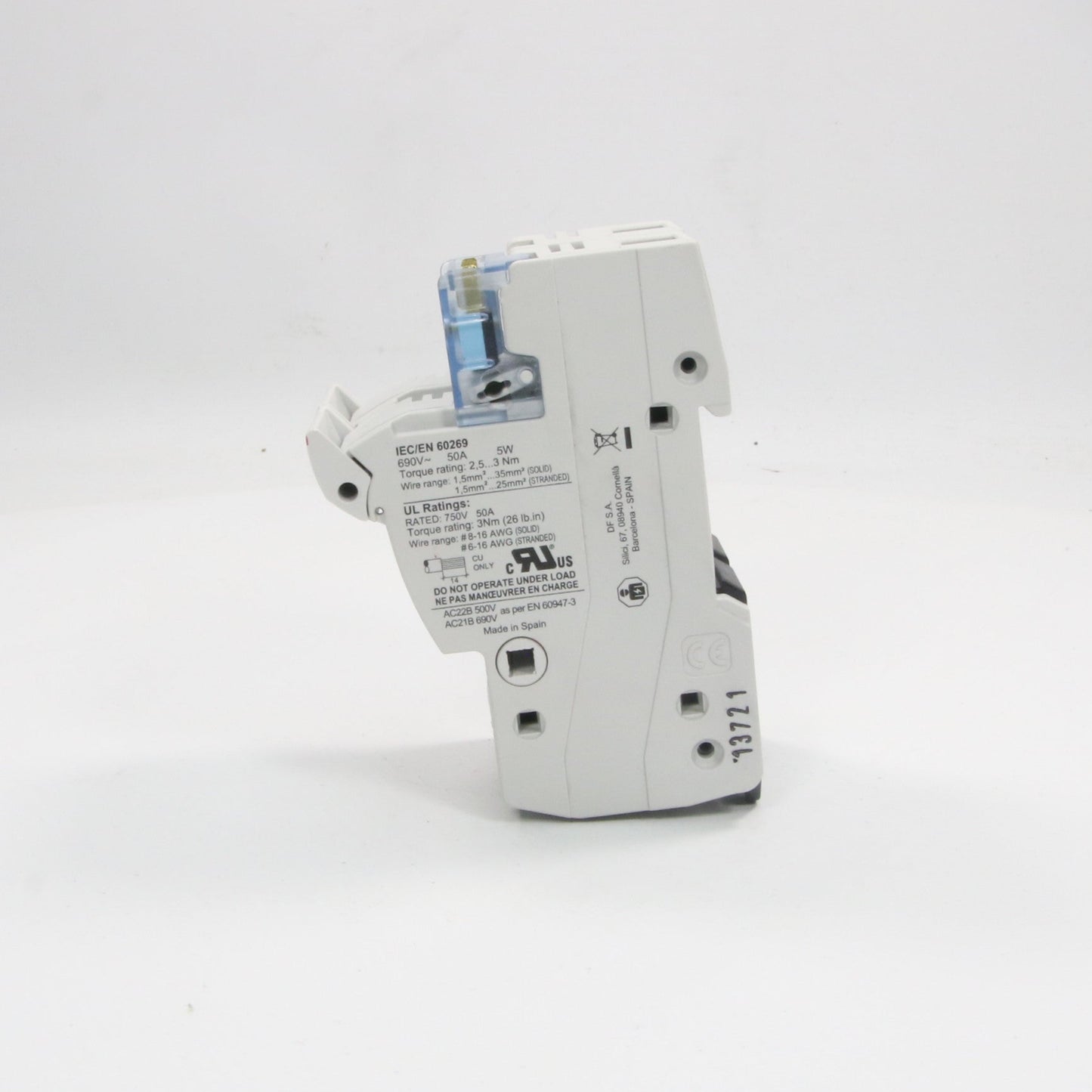 DF Electric PMX 14x51 Fuse Holder DC Switch-Fuse Holder/DC Switch-Used Industrial Parts