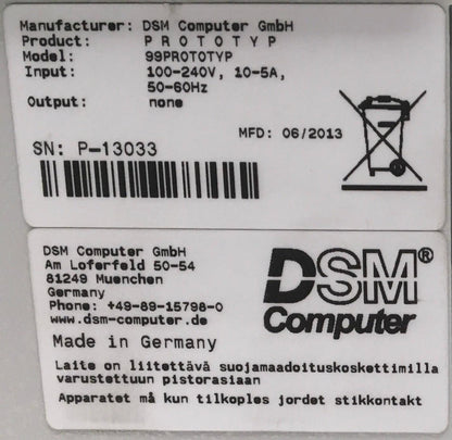 DSM Computer GmbH Infinity Industrial Computer-Industrial Computer-Used Industrial Parts