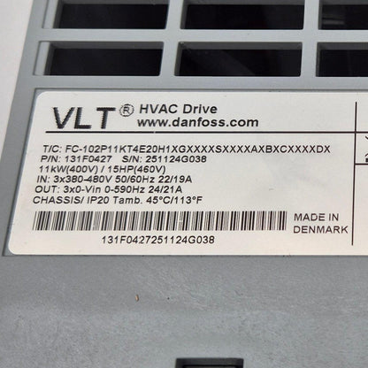Danfoss 131F0427 VLT HVAC Drive FC-102 Frequency Converter-Frequency Converter-Used Industrial Parts
