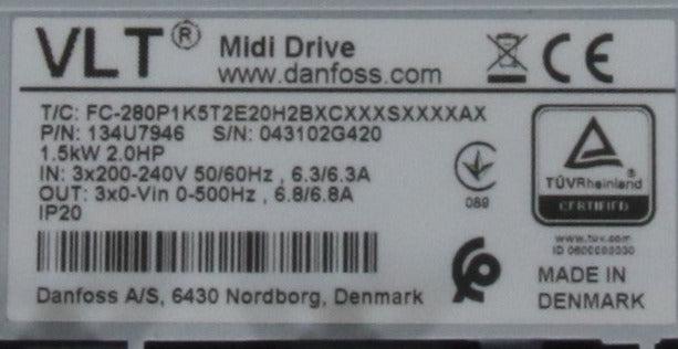 Danfoss 134U7946 Midi Drive Frequency Converter-Frequency Converter-Used Industrial Parts