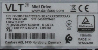 Danfoss 134U7946 Midi Drive Frequency Converter-Frequency Converter-Used Industrial Parts