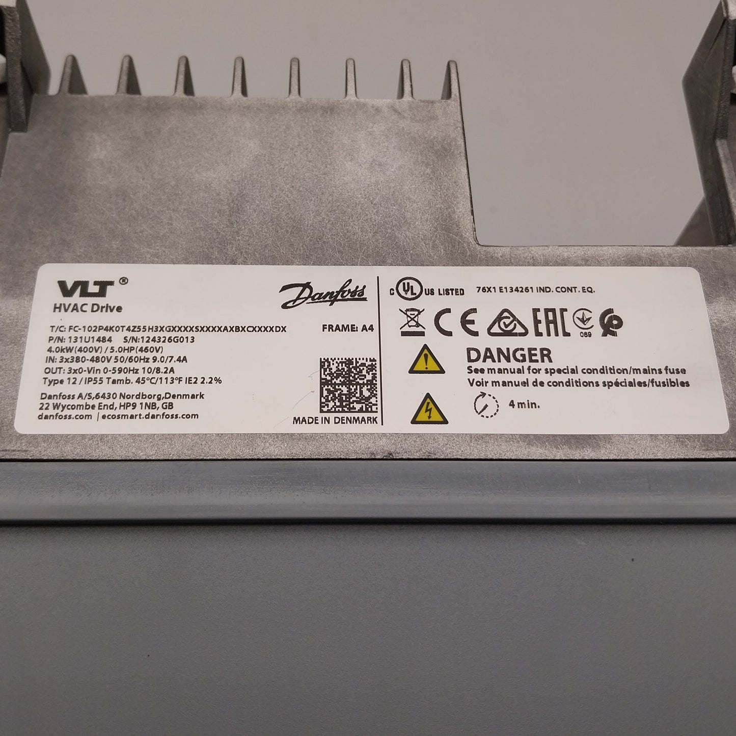 Danfoss Frequency Converter 131U1484-Frequency Converter-Used Industrial Parts