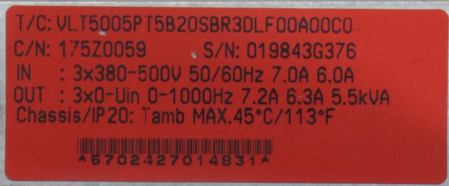 Danfoss Frequency Converter VLT 5000 175Z0059-Frequency Converter-Used Industrial Parts