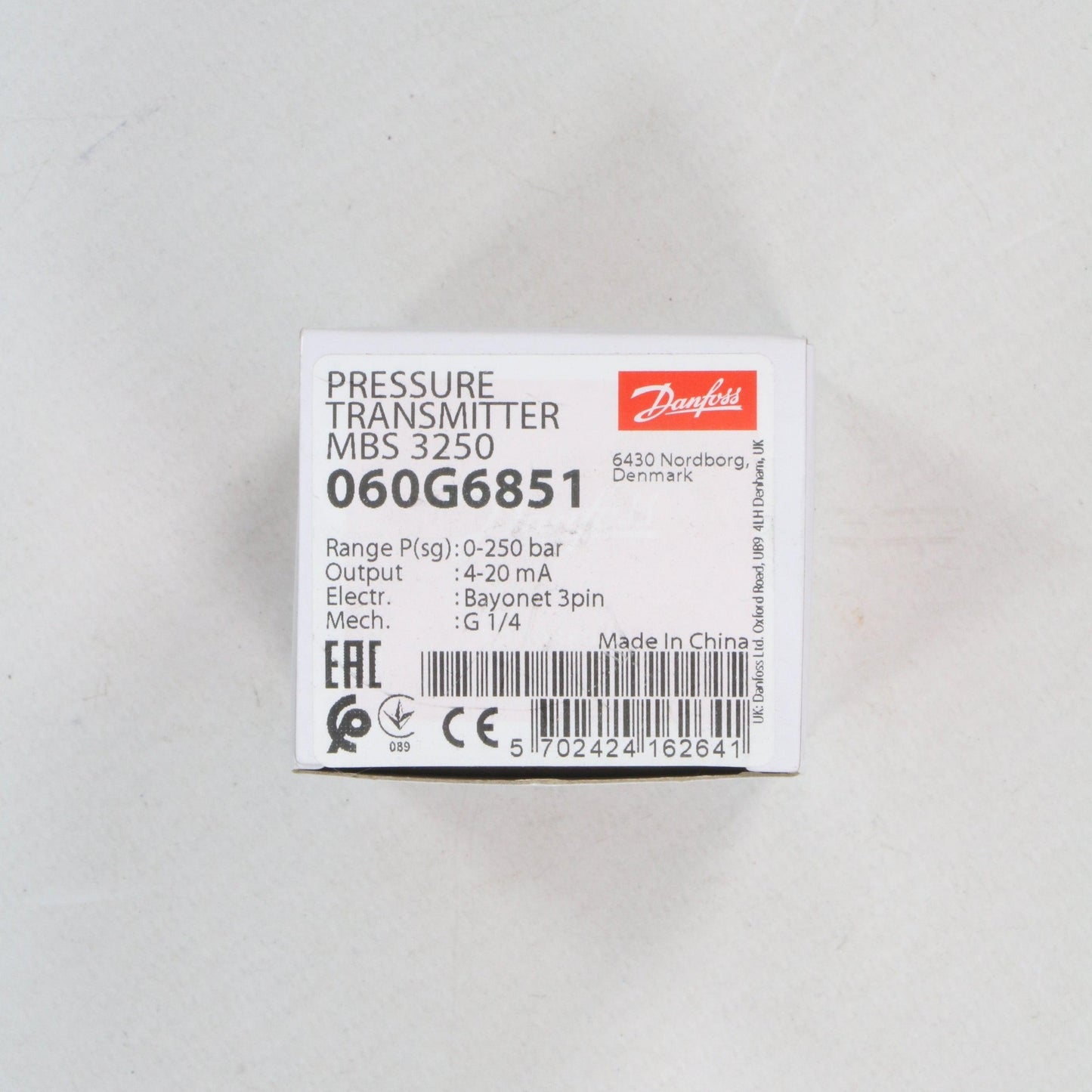 Danfoss MBS 3250 060G6851 Pressure Transmitter-Pressure Transmitter-Used Industrial Parts