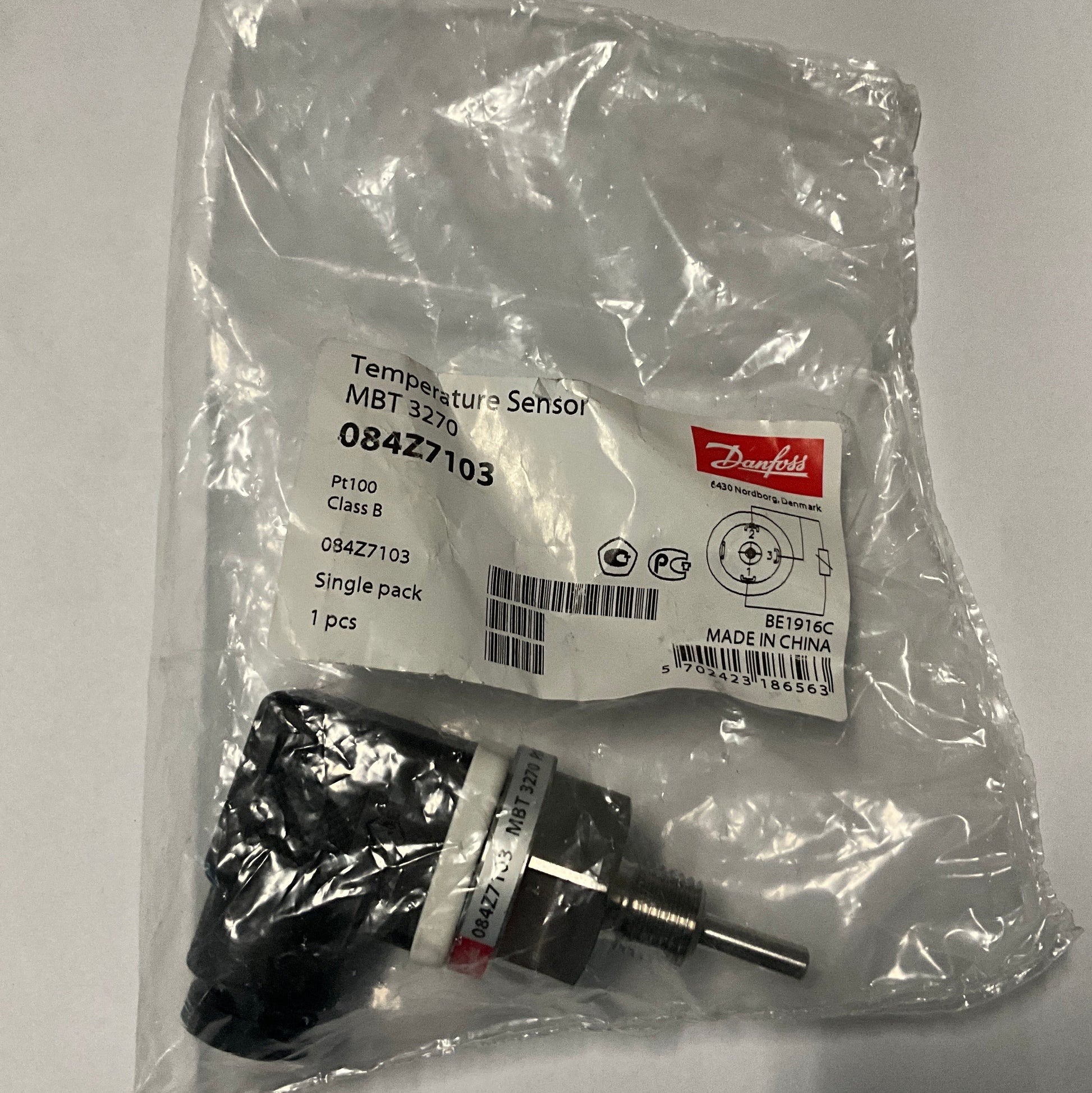 Danfoss MBT 3270 084Z7103 Temperature Sensor-Temperature Sensor-Used Industrial Parts