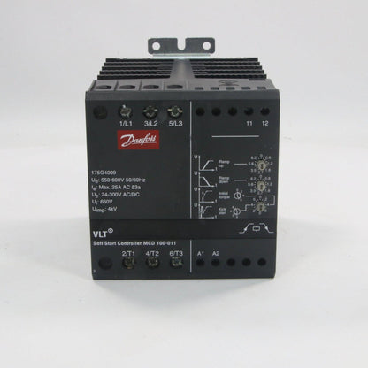 Danfoss MCD 100 011 Soft Start Controller-Soft Start Controller-Used Industrial Parts