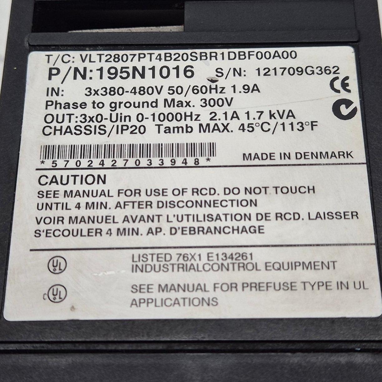 Danfoss VLT 2800 - 195N1016 Frequency Converter-Frequency Converter-Used Industrial Parts