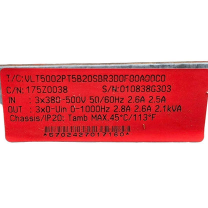 Danfoss VLT 5000 - 175Z0038 Frequency Converter-Frequency Converter-Used Industrial Parts