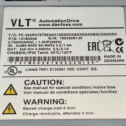 Danfoss VLT Automation Drive - 131B0028 Frequency Converter-Frequency Converter-Used Industrial Parts