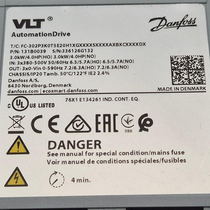 Danfoss VLT Automation Drive - 131B0039 Frequency Converter-Frequency Converter-Used Industrial Parts