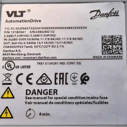 Danfoss VLT Automation Drive - 131B0041 Frequency Converter-Frequency Converter-Used Industrial Parts