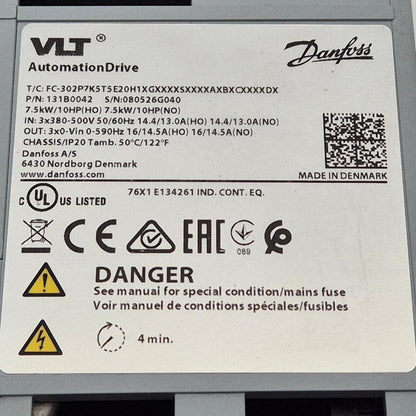 Danfoss VLT Automation Drive - 131B0042 Frequency Converter-Frequency Converter-Used Industrial Parts