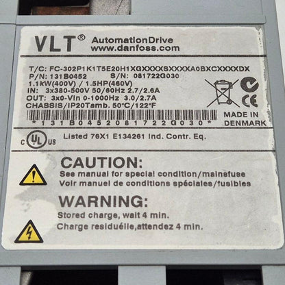 Danfoss VLT Automation Drive -131B0452 Frequency Converter-Frequency Converter-Used Industrial Parts