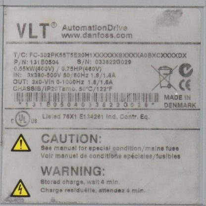 Danfoss VLT Automation Drive - 131B0504 Frequency Converter-Frequency Converter-Used Industrial Parts