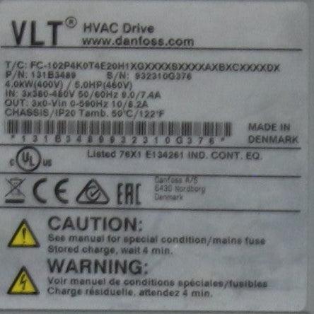 Danfoss VLT HVAC Drive - 131B3489 Frequency Converter-Frequency Converter-Used Industrial Parts