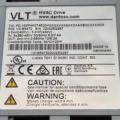 Danfoss VLT HVAC Drive - 131B5472 Frequency Converter-Frequency Converter-Used Industrial Parts