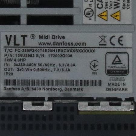 Danfoss VLT Midi Drive FC 280 Frequency Converter - 134U2983-Frequency Converter-Used Industrial Parts