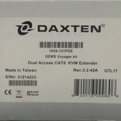 Daxten Dual Access KVM Extender Kit-Dual Access KVM Extender Kit-Used Industrial Parts