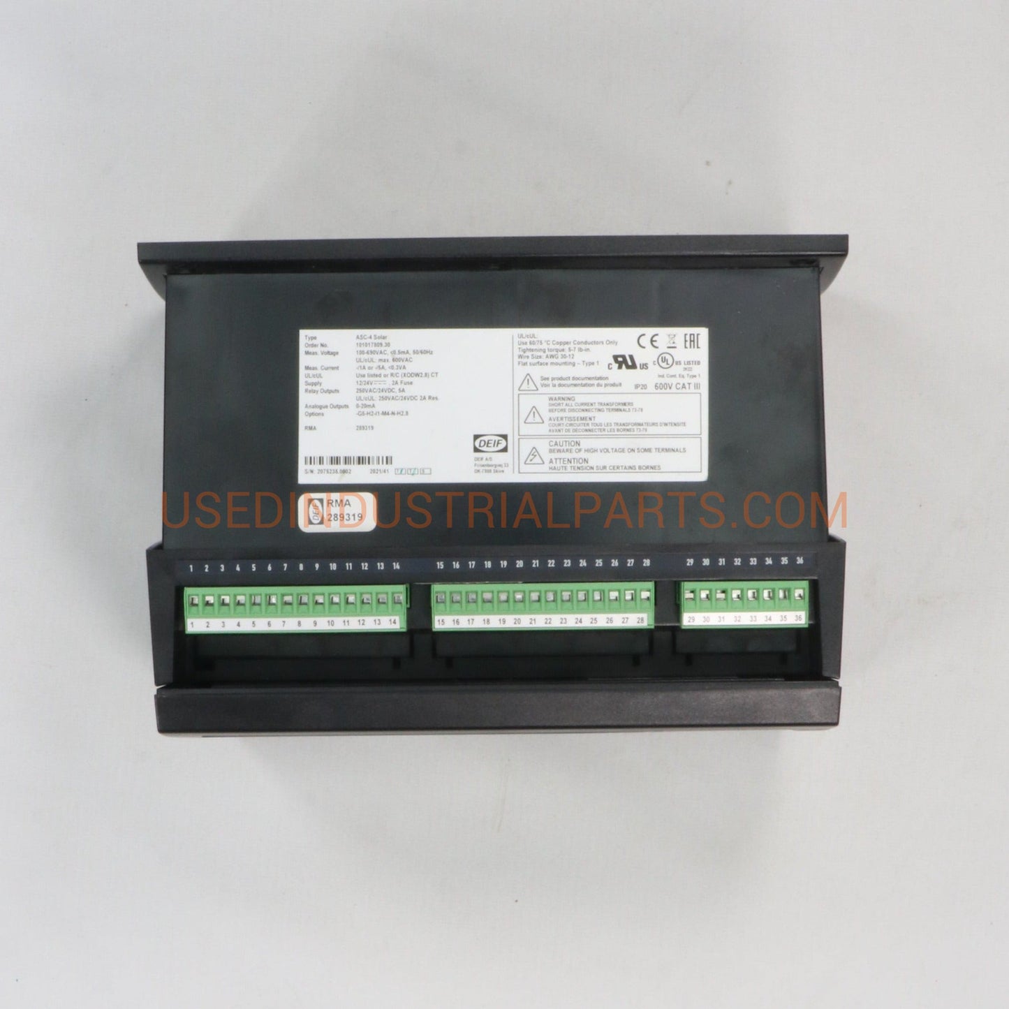 Deif ASC-4 Solar Automatic Sustainable Controller-Automatic Sustainable Controller-AE-02-02-Used Industrial Parts