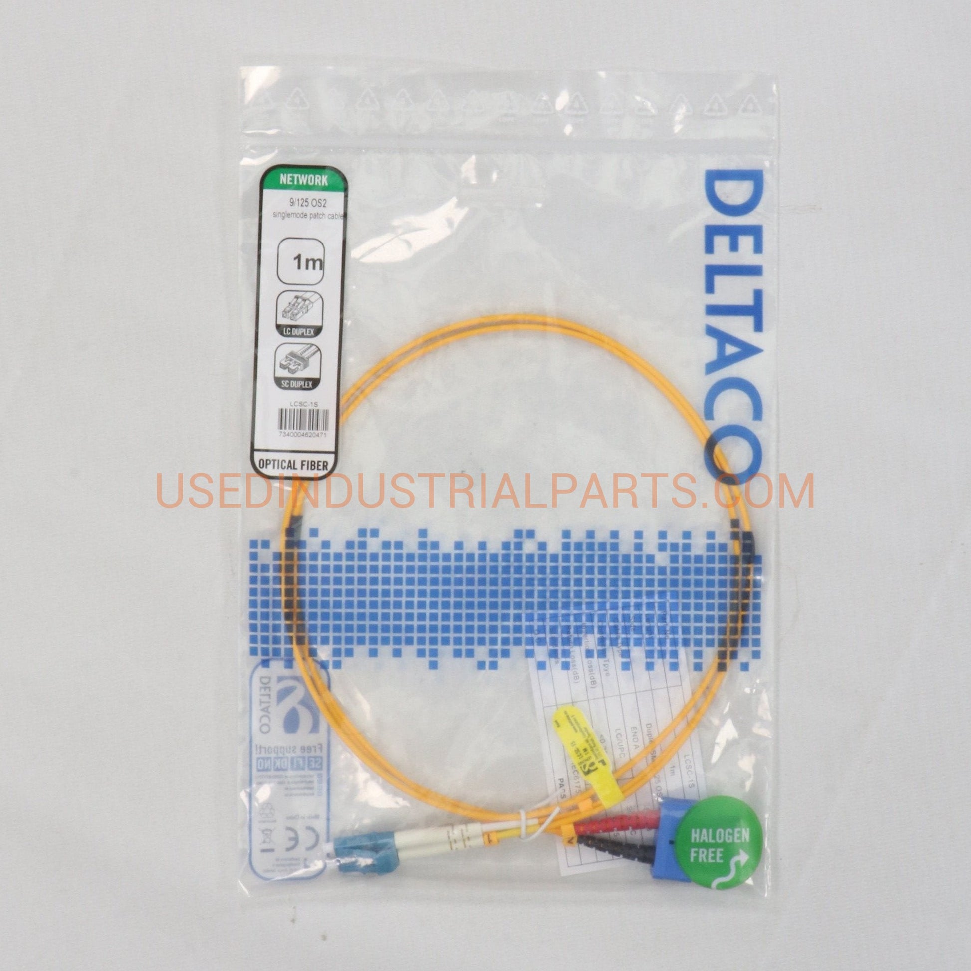 Deltaco 9/125 OS2 Fibre Optic Patch Cable-Fibre Optic Patch Cable-AE-03-07-04-Used Industrial Parts