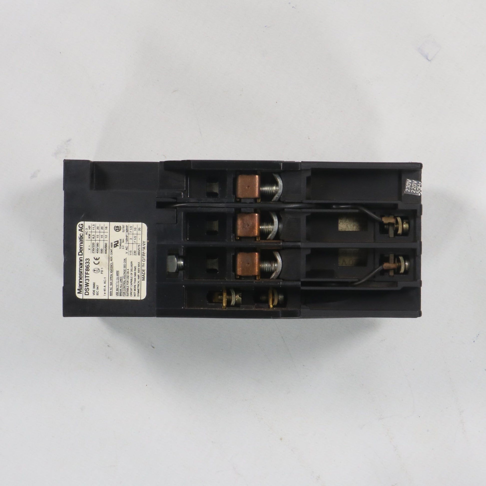 Demag DSW 3TF8633 Reversing Contactor - 220/230V 50Hz-Reversing Contactor-Used Industrial Parts