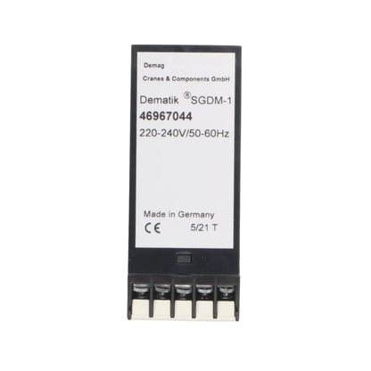 Demag Dematik SGDM-1 Safety Time Delay Relay-Safety Time Delay Relay-Used Industrial Parts
