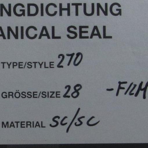 Depac 270-28 / 1 1/8" Mechanical Seal-Mechanical Seal-Used Industrial Parts