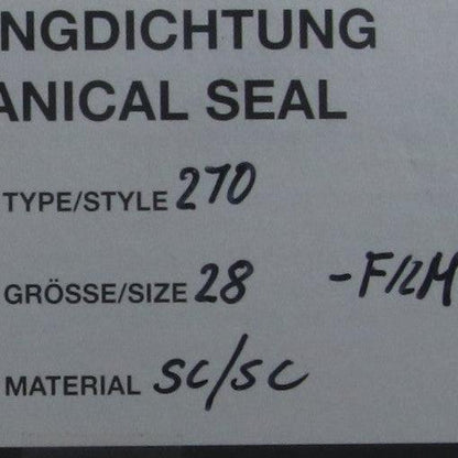 Depac 270-28 / 1 1/8" Mechanical Seal-Mechanical Seal-Used Industrial Parts