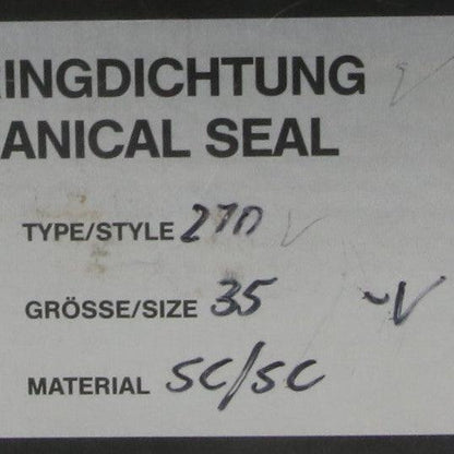 Depac 270-35 / 1 3/8" Mechanical Seal-Mechanical Seal-Used Industrial Parts