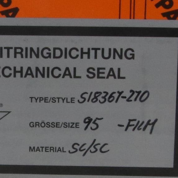 Depac S18367-270-95 Mechanical Seal-Mechanical Seal-Used Industrial Parts
