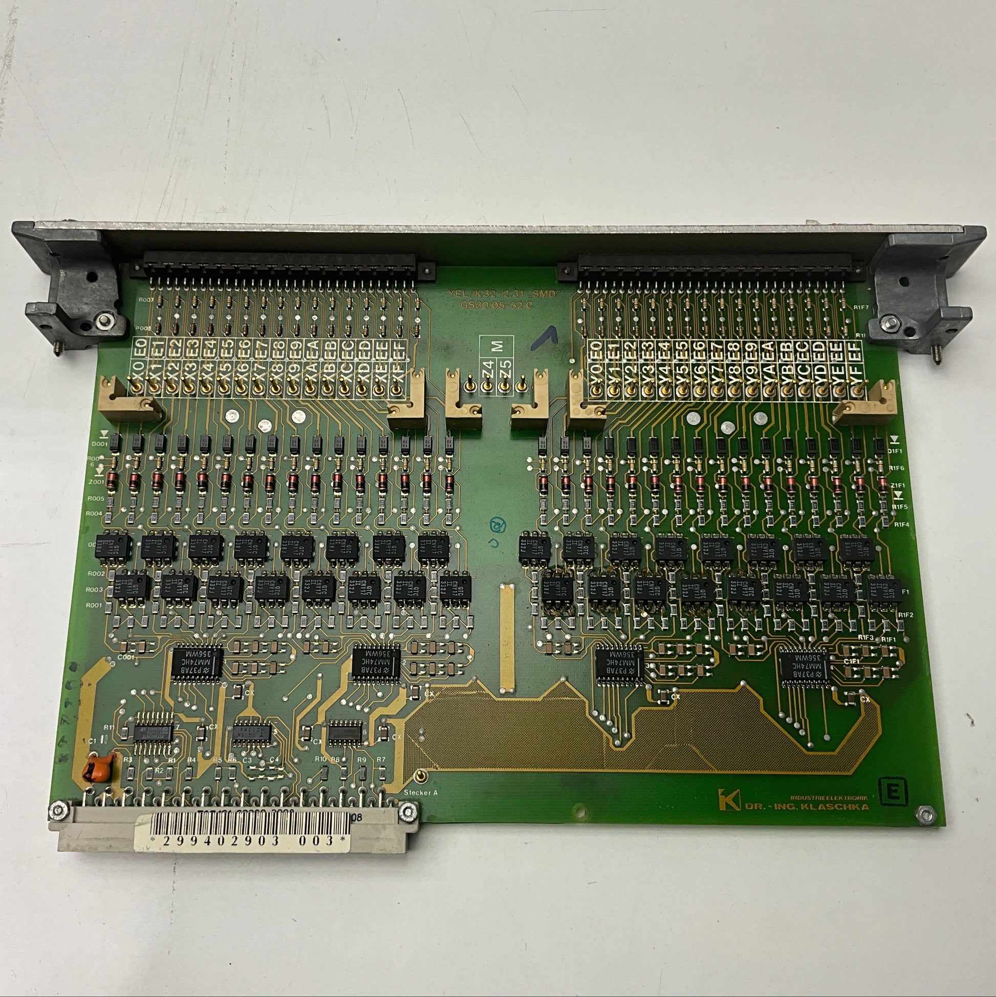 Deutz MWM Klaschka YEL/K32 - 2.31 SMD GS30.05 - 52 C PC Input Board-PC Input Board-Used Industrial Parts