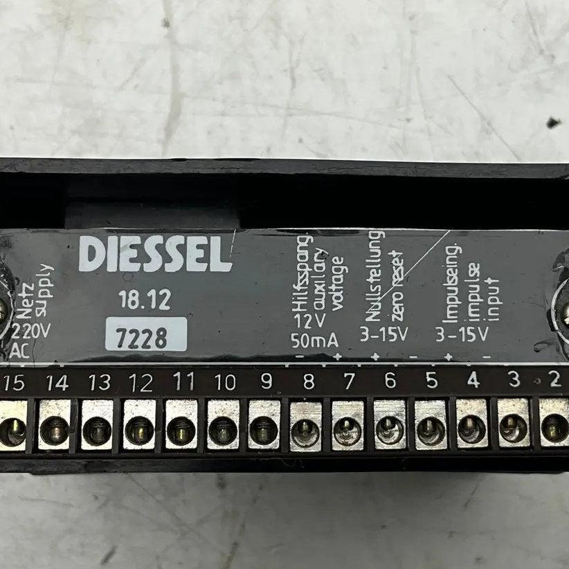 Diessel DZ6NDSK Industrial Flow Meter Display-Industrial Flow Meter Display-Used Industrial Parts
