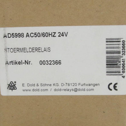 Dold AD 5998 Fault Annunciator Control Unit-Fault Annunciator Control Unit-Used Industrial Parts