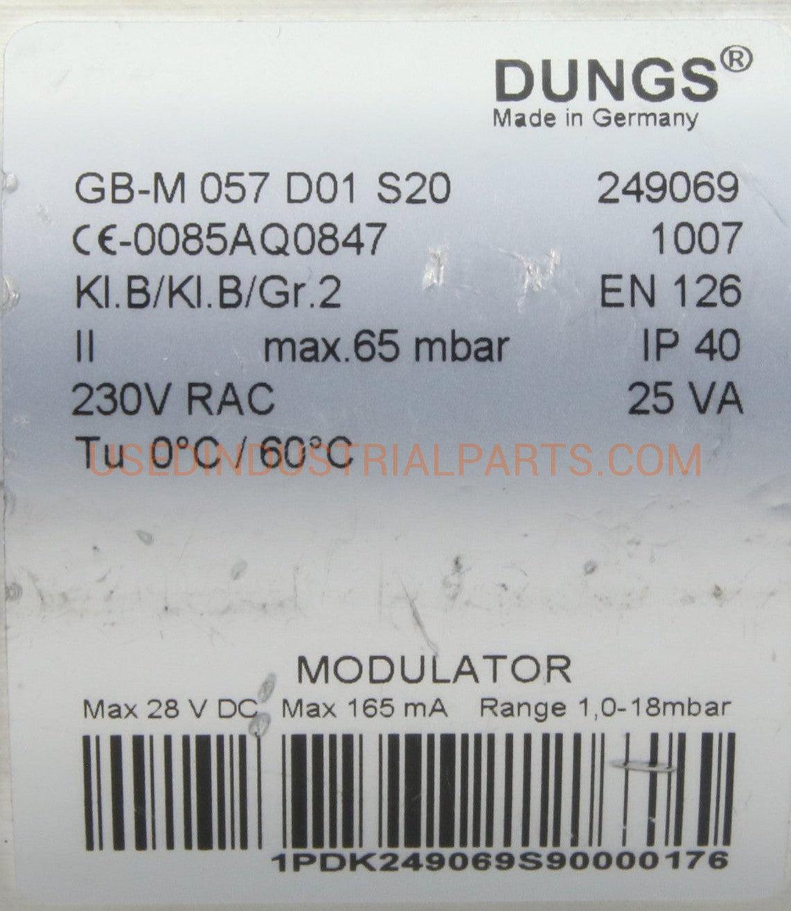 Dungs GB M057D01S20 Gas Modulator-Gas Modulator-DB-05-06-03-Used Industrial Parts