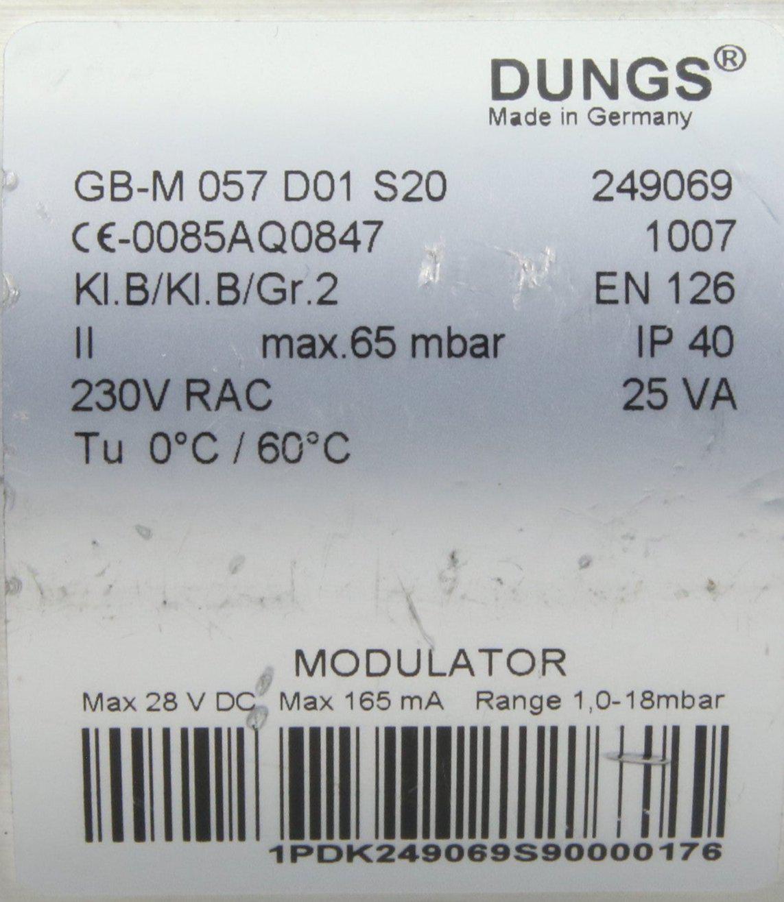 Dungs GB M057D01S20 Gas Modulator-Gas Modulator-Used Industrial Parts