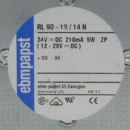 EBM Papst RL 90-18/14 N DC Centrifugal Fan-DC Centrifugal Fan-Used Industrial Parts