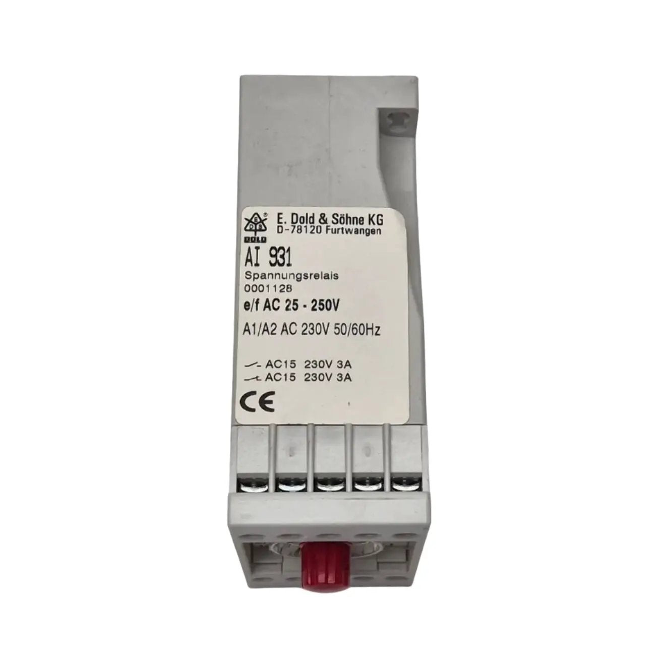 E. Dold & Sohne AI 931 Voltage Relay - 0001128-Voltage Relay-Used Industrial Parts