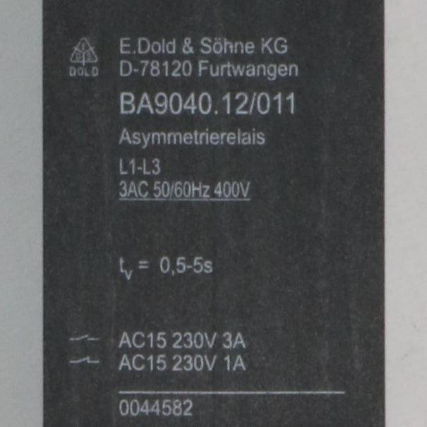 E. Dold & Sohne Varimeter BA9040 12 011 Asymmetry Relay-Asymmetry Relay-Used Industrial Parts