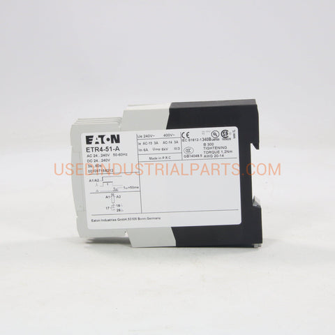 Image of Eaton ETR4-51-A Time Delay Relay-Time Delay Relay-AA-06-04-Used Industrial Parts