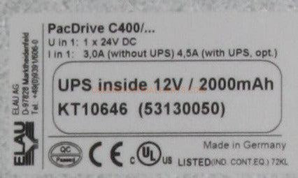 Elau Pacdrive C400/10/1/1/1/00 Servo Drive-Servo Drive-AA-01-08-Used Industrial Parts