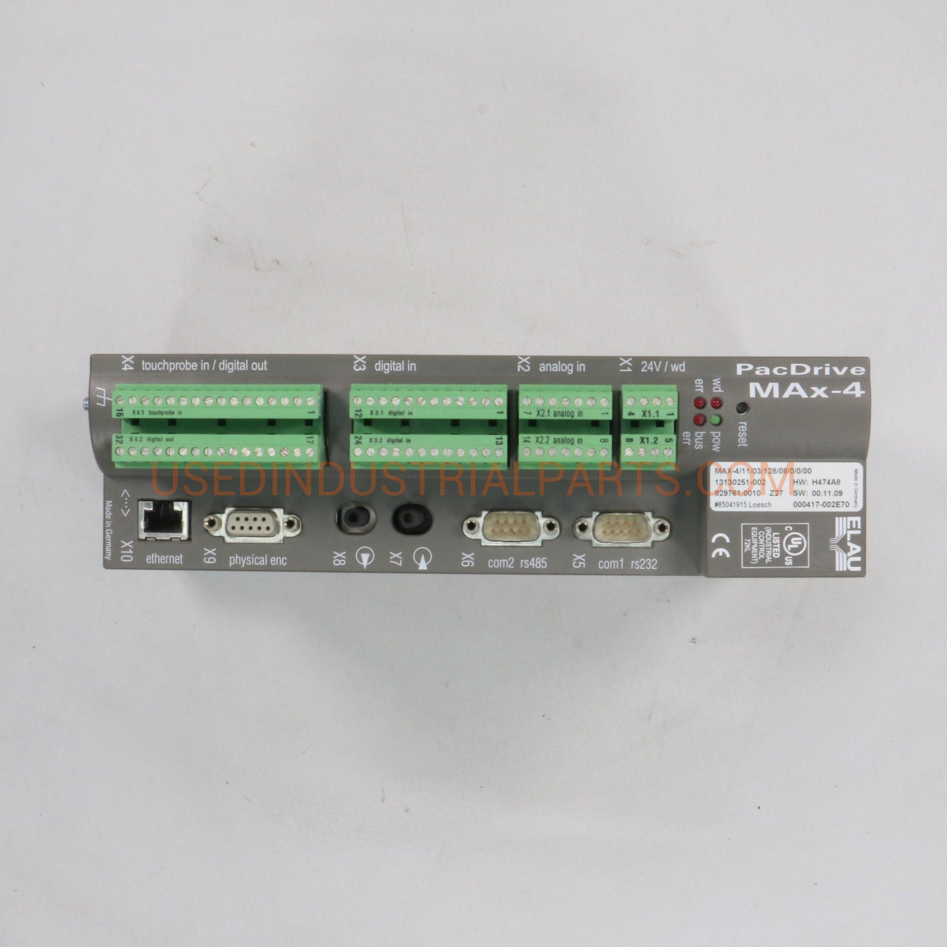 Elau Pacdrive MAX-4/11/03/128/08/0/0/00 Servo Drive-Servo Drive-AA-01-08-Used Industrial Parts