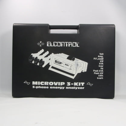 Elcontrol Microvip 3 Kit 3 Phase Energy Analyser-3 Phase Energy Analyser-Used Industrial Parts