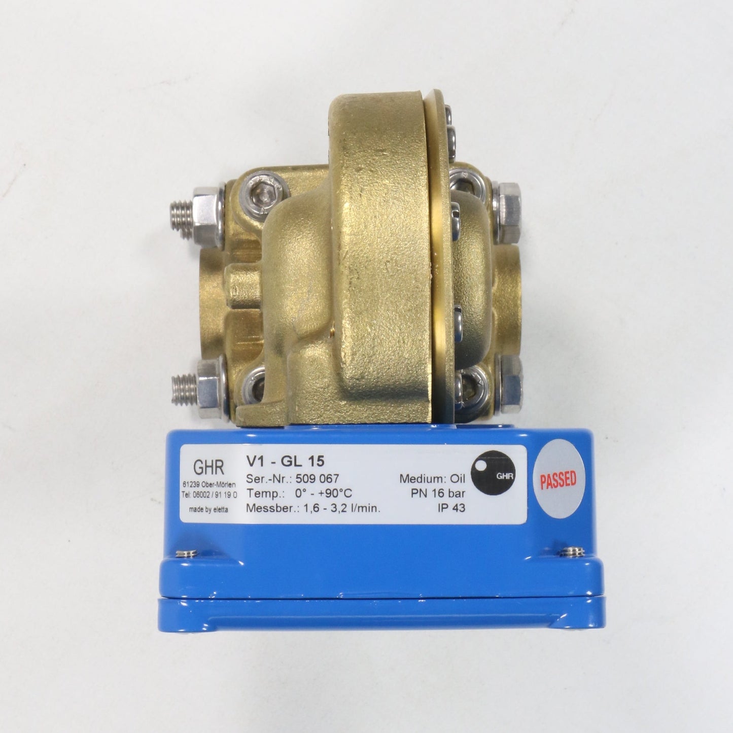 Eletta Flow Monitor V1-GL15-Flow Monitor-Used Industrial Parts