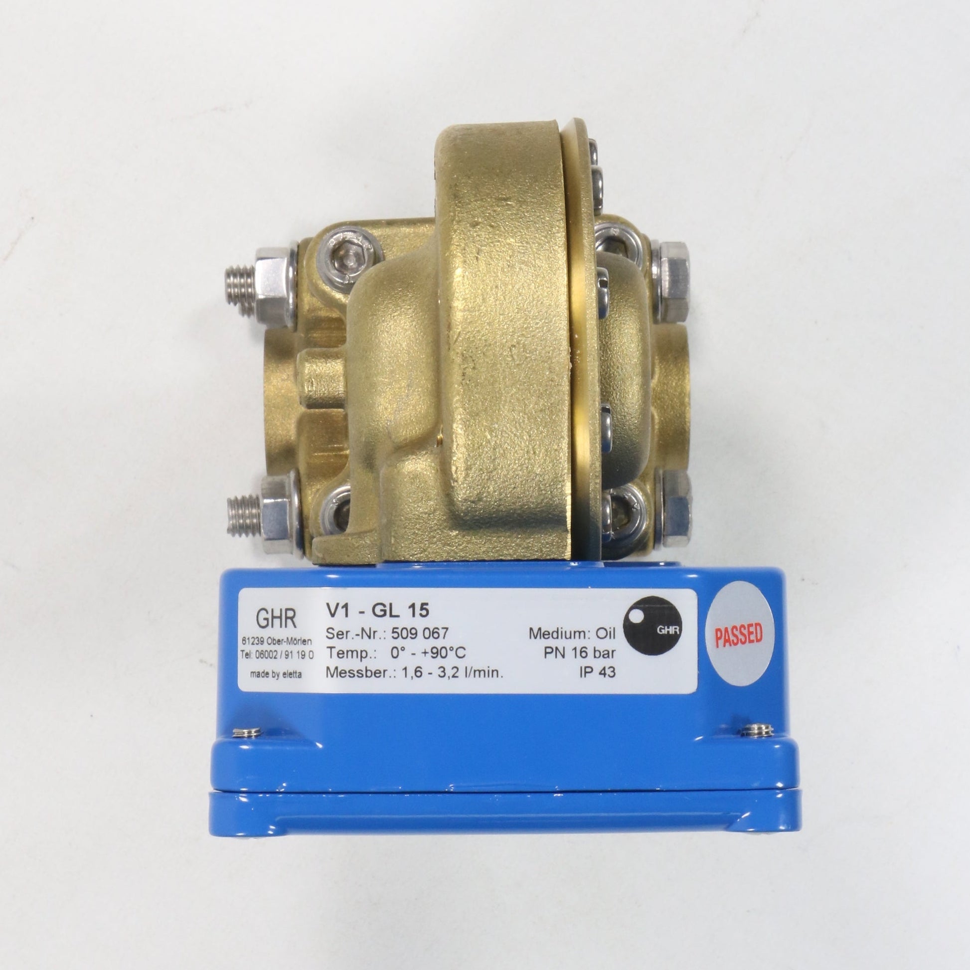 Eletta Flow Monitor V1-GL15-Flow Monitor-Used Industrial Parts