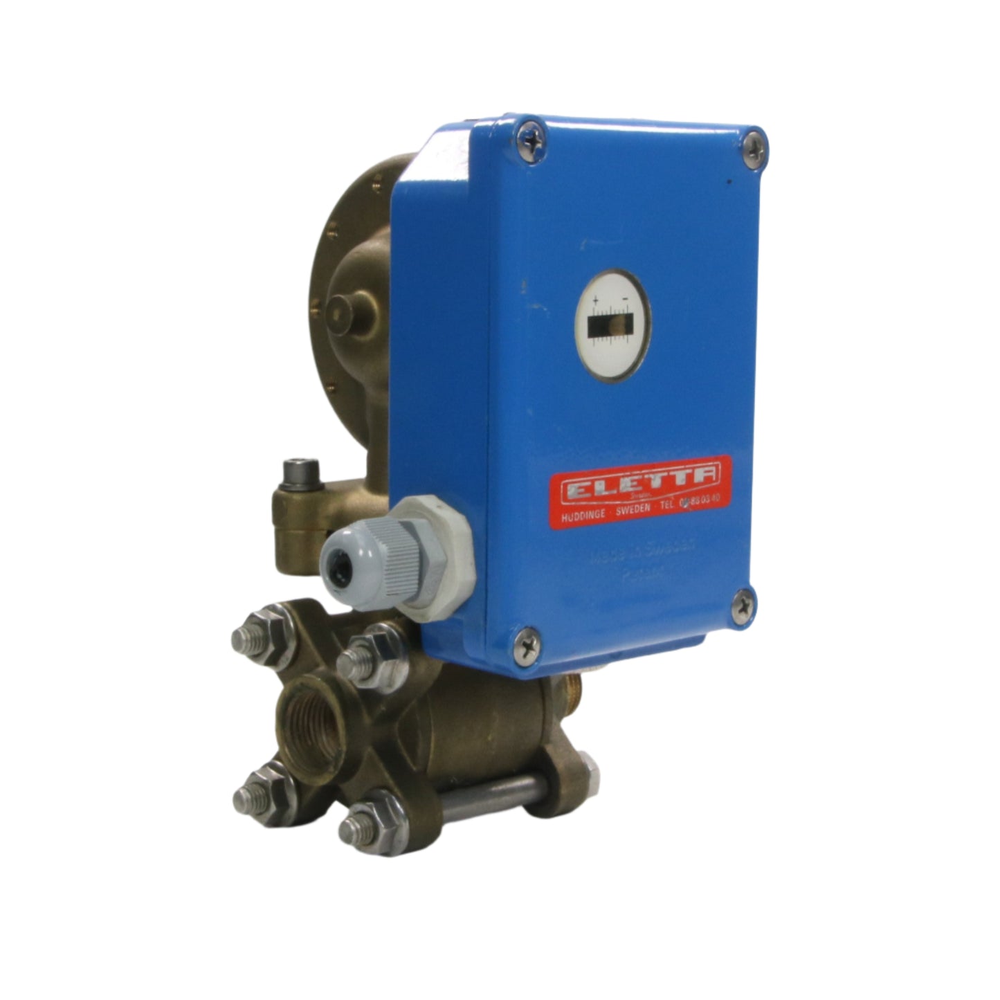 Eletta V1-GL15 Liquid Flow Monitor with Gauge-Liquid Flow Monitor-Used Industrial Parts