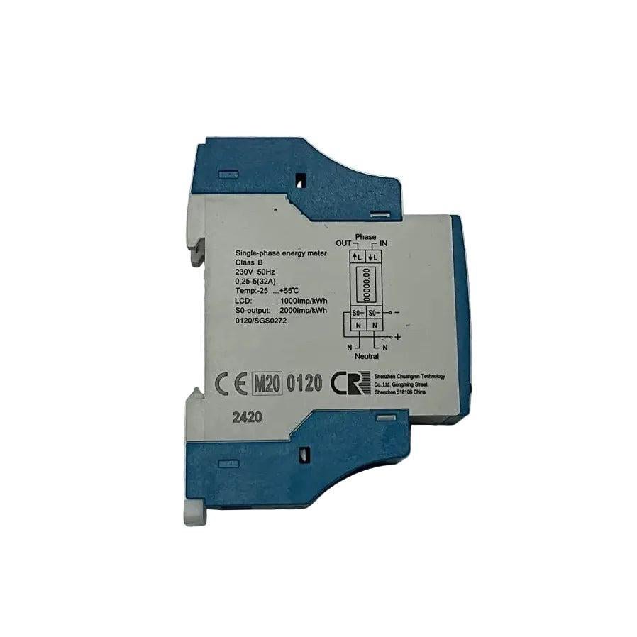 Eltako WSZ15D-32A Single Phase Electricity Meter with Display-Single Phase Electricity Meter with Display-Used Industrial Parts