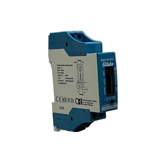 Eltako WSZ15D-32A Single Phase Electricity Meter with Display-Single Phase Electricity Meter with Display-Used Industrial Parts